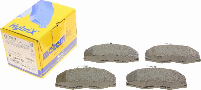 Metelli 22-0039-0 - Set placute frana,frana disc aaoparts.ro