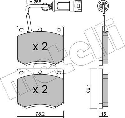 Metelli 22-0023-1 - Set placute frana,frana disc aaoparts.ro