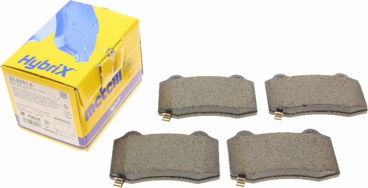 Metelli 22-0251-6 - Set placute frana,frana disc aaoparts.ro
