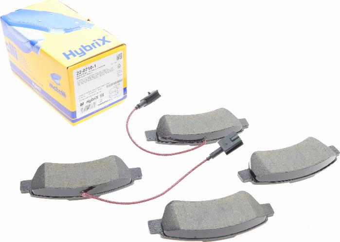 Metelli 22-0710-1 - Set placute frana,frana disc aaoparts.ro