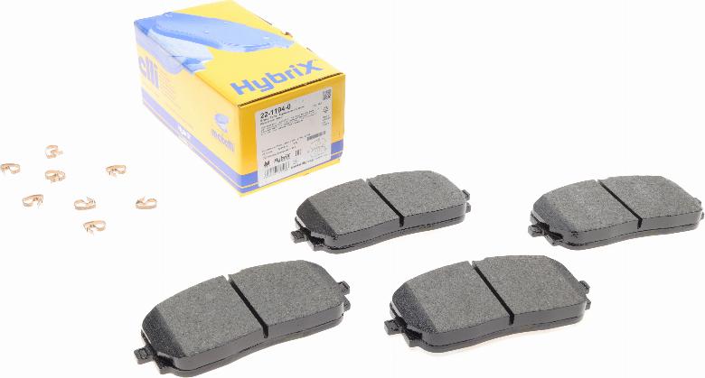 Metelli 22-1194-0 - Set placute frana,frana disc aaoparts.ro