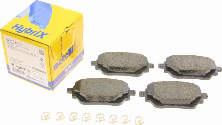 Metelli 22-1195-0 - Set placute frana,frana disc aaoparts.ro