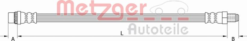 Metzger 4110933 - Furtun frana aaoparts.ro