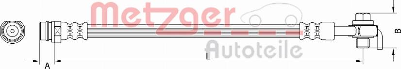 Metzger 4110800 - Furtun frana aaoparts.ro