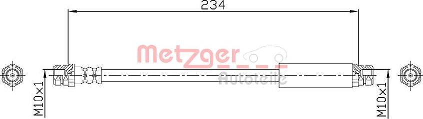 Metzger 4110359 - Furtun frana aaoparts.ro