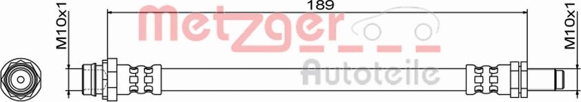 Metzger 4111467 - Furtun frana aaoparts.ro