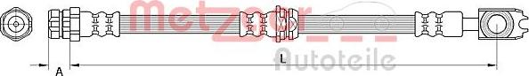 Metzger 4111539 - Furtun frana aaoparts.ro