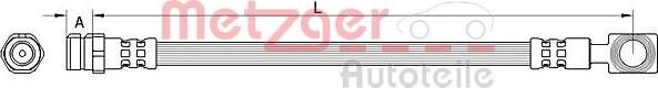 Metzger 4111522 - Furtun frana aaoparts.ro