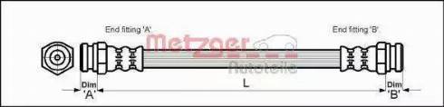 Metzger 4113303 - Furtun frana aaoparts.ro
