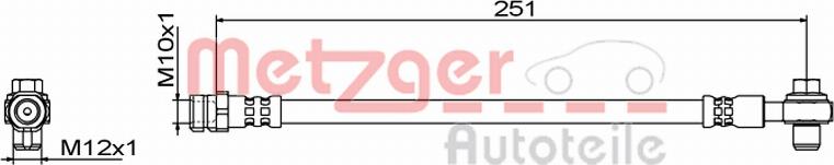 Metzger 4111830 - Furtun frana aaoparts.ro