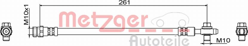 Metzger 4111829 - Furtun frana aaoparts.ro