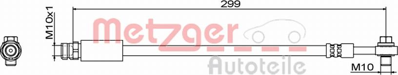 Metzger 4111827 - Furtun frana aaoparts.ro