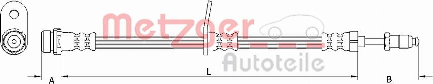 Metzger 4111360 - Furtun frana aaoparts.ro
