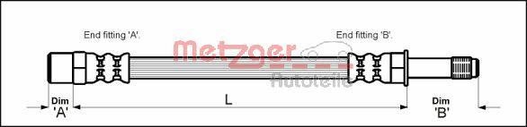 Metzger 4111718 - Furtun frana aaoparts.ro