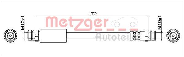 Metzger 4112029 - Furtun frana aaoparts.ro