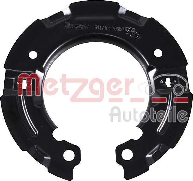 Metzger 6117101 - Placa suport frana aaoparts.ro