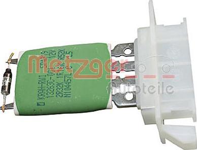 Metzger 0917438 - Rezistor, ventilator habitaclu aaoparts.ro