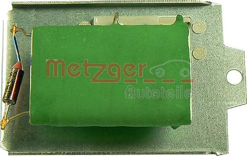 Metzger 0917002 - Rezistor, ventilator habitaclu aaoparts.ro