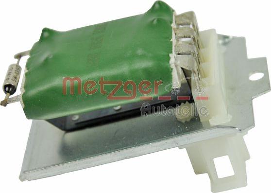 Metzger 0917165 - Rezistor, ventilator habitaclu aaoparts.ro