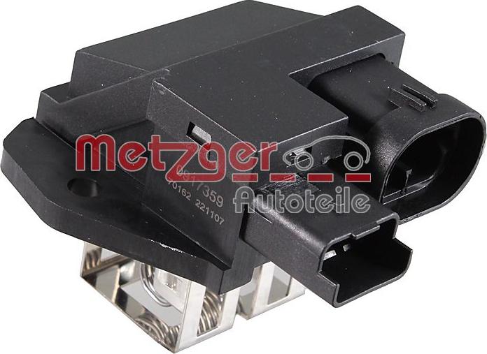 Metzger 0917359 - Rezistor, Electromotor - ventilator aaoparts.ro