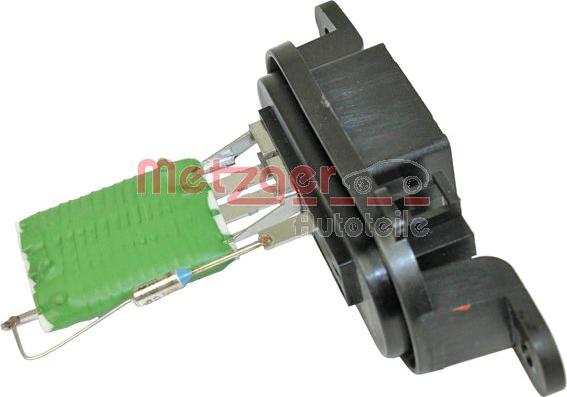 Metzger 0917258 - Rezistor, ventilator habitaclu aaoparts.ro