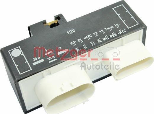 Metzger 0917284 - Unitate comanda, ventilator electric (racire motor) aaoparts.ro