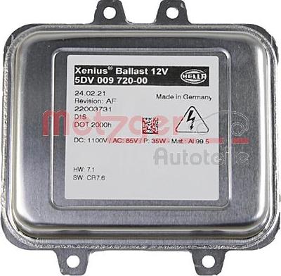 Metzger 0896023 - Unitate de comanda,lampa cu descarcare pe gaz aaoparts.ro