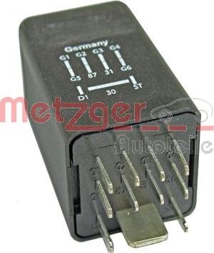 Metzger 0884011 - Releu,instalatia de comanda bujii incandescente aaoparts.ro