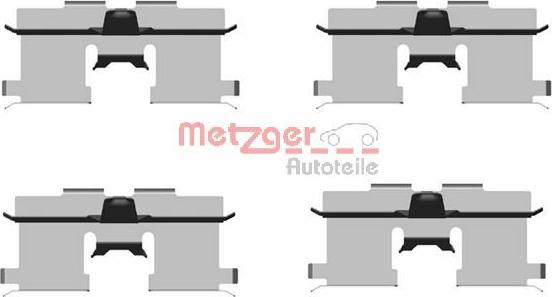 Metzger 109-1692 - Set accesorii, placute frana aaoparts.ro