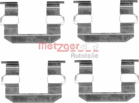 Metzger 109-1645 - Set accesorii, placute frana aaoparts.ro