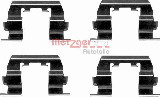Metzger 109-1669 - Set accesorii, placute frana aaoparts.ro