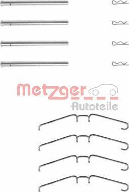 Metzger 109-1155 - Set accesorii, placute frana aaoparts.ro