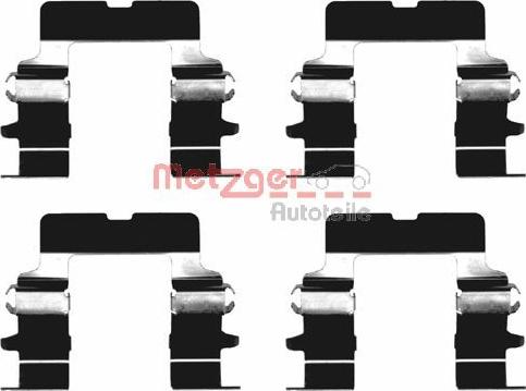 Metzger 109-1161 - Set accesorii, placute frana aaoparts.ro
