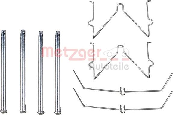Metzger 109-1129 - Set accesorii, placute frana aaoparts.ro
