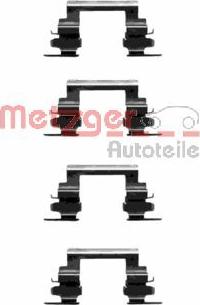 Metzger 109-1236 - Set accesorii, placute frana aaoparts.ro