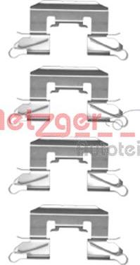 Metzger 109-1772 - Set accesorii, placute frana aaoparts.ro