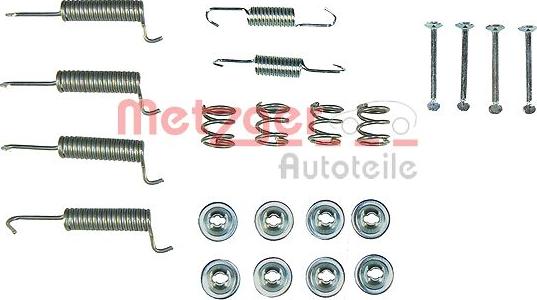 Metzger 105-0821 - Set accesorii, saboti frana parcare aaoparts.ro