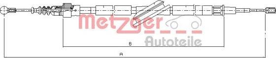 Metzger 10.7506 - Cablu, frana de parcare aaoparts.ro