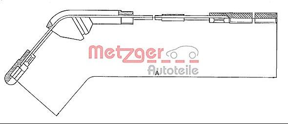 Metzger 11.5941 - Cablu, frana de parcare aaoparts.ro
