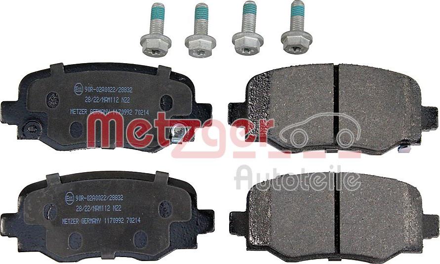 Metzger 1170992 - Set placute frana,frana disc aaoparts.ro