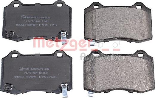 Metzger 1170964 - Set placute frana,frana disc aaoparts.ro
