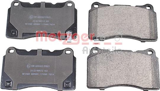 Metzger 1170965 - Set placute frana,frana disc aaoparts.ro