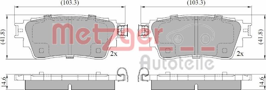 Metzger 1170913 - Set placute frana,frana disc aaoparts.ro