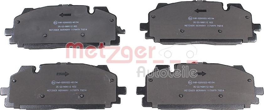Metzger 1170979 - Set placute frana,frana disc aaoparts.ro