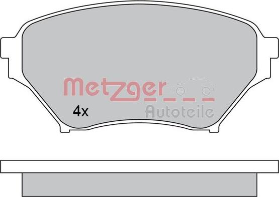 Metzger 1170480 - Set placute frana,frana disc aaoparts.ro