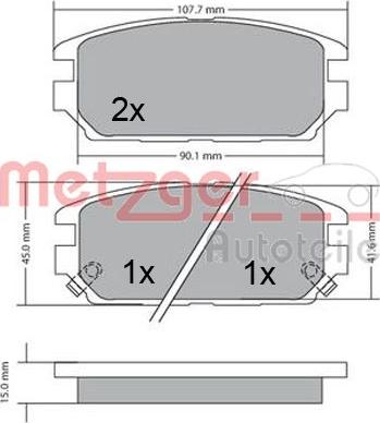 Metzger 1170475 - Set placute frana,frana disc aaoparts.ro
