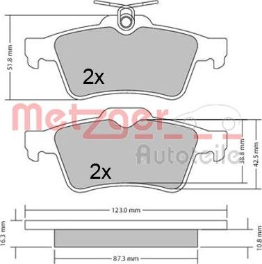 Metzger 1170503 - Set placute frana,frana disc aaoparts.ro