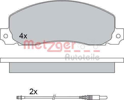 Metzger 1170659 - Set placute frana,frana disc aaoparts.ro