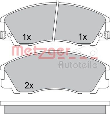 GMC 2405901 - Set placute frana,frana disc aaoparts.ro