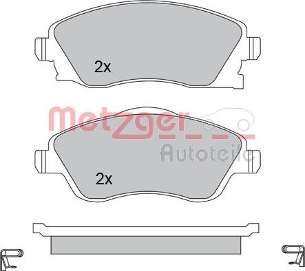 Metzger 1170047 - Set placute frana,frana disc aaoparts.ro